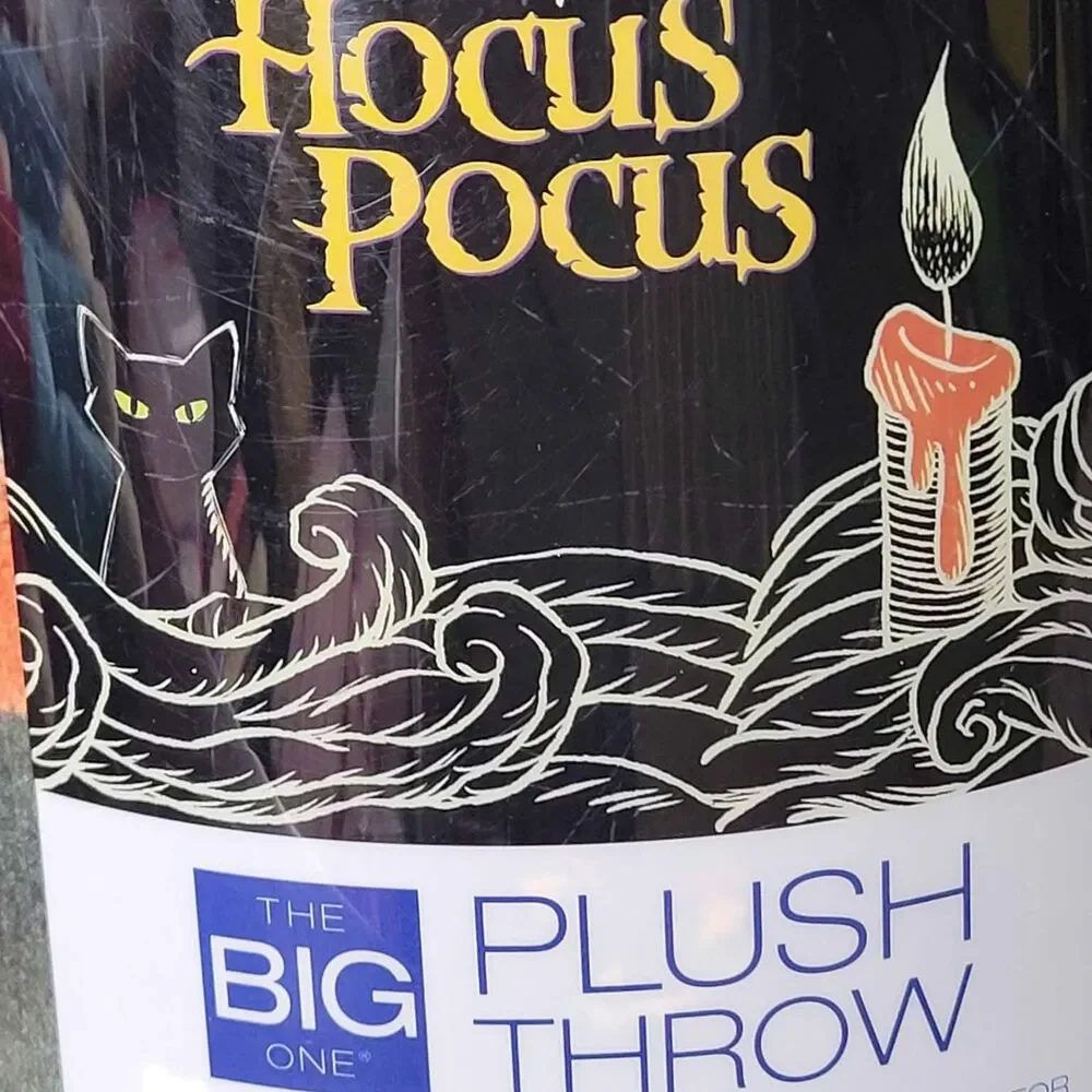 NEW Hocus Pocus Plush Throw 5' x 6'